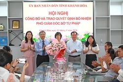 Bà Lý Thụy Ý Uyên giữ chức vụ Phó Giám đốc Sở Tư pháp
