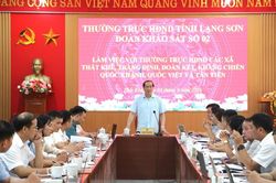 Thường trực HĐND tỉnh làm việc với HĐND một số xã