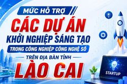 Mức hỗ trợ các dự án khởi nghiệp sáng tạo trong công nghiệp công nghệ số trên địa bàn tỉnh Lào Cai