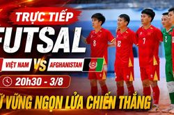 Trực tiếp futsal Việt Nam vs Afghanistan: Giữ vững ngọn lửa chiến thắng