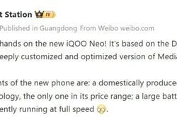 iQOO Neo 11S rò rỉ cấu hình: Chip Dimensity 9500 tùy biến, pin vượt mốc 9.000 mAh