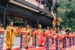Gia Lai: Trang nghiêm lễ cắt băng khánh thành Ni viện Quan Âm thuộc khu thiền viện Thiên Hưng