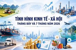 [Infographic] Tình hình kinh tế - xã hội tháng Bảy và 7 tháng đầu năm 2026