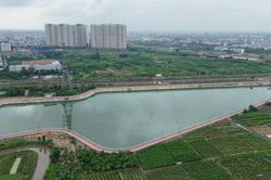 Hồ điều h&ograve;a Y&ecirc;n Nghĩa : Từ chống ngập đến kh&ocirc;ng gian xanh