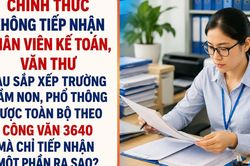 Chính thức không tiếp nhận Nhân viên Kế toán, Văn thư sau sắp xếp trường mầm non, phổ thông được toàn bộ theo Công văn 3640 mà chỉ một phần: Ai được nhận?