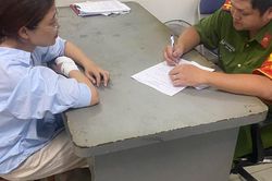 C&ocirc;ng an lập hồ sơ xử l&yacute; Dương Thị Lan Ngọc