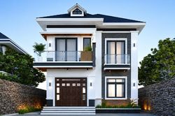 Chi phí xây nhà mái Nhật 2 tầng 130m² bao nhiêu?
