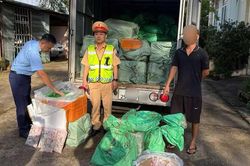 Quảng Ninh: Phát hiện xe tải chở 1,7 tấn thực phẩm đông lạnh không rõ nguồn gốc