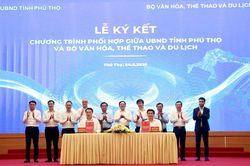 Bộ VHTTDL k&yacute; kết hợp t&aacute;c với Ph&uacute; Thọ: Lấy dữ liệu l&agrave;m nền tảng quản trị du lịch