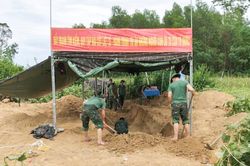 Quy tập 3 h&agrave;i cốt liệt sĩ nghi thuộc lực lượng đặc c&ocirc;ng