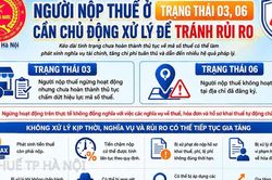 Khuyến c&aacute;o người nộp thuế ở trạng th&aacute;i 03, 06: Cần chủ động xử l&yacute; để tr&aacute;nh rủi ro