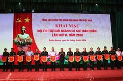 Khai mạc Hội thi thợ giỏi ngành cơ khí toàn quân lần thứ VI năm 2026
