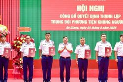 Vùng Cảnh sát biển 4 thành lập Trung đội phương tiện không người lái