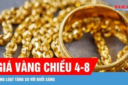 Chiều 4-8, gi&aacute; v&agrave;ng trong nước phục hồi