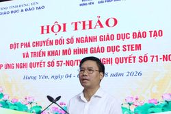Hưng Yên đẩy mạnh chuyển đổi số, đưa STEM và AI vào trường học