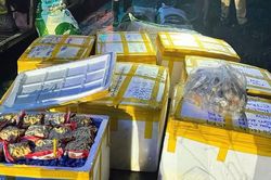 Ph&aacute;t hiện hơn 800kg c&aacute; vi&ecirc;n, t&ocirc;m vi&ecirc;n, b&ograve; vi&ecirc;n kh&ocirc;ng r&otilde; nguồn gốc tr&ecirc;n xe kh&aacute;ch