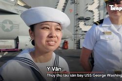 Trò chuyện cùng các thủy thủ gốc Việt làm việc trên tàu sân bay USS George Washington