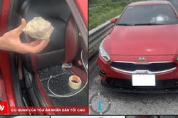 Xác định người ném đá vào xe ô tô đang chạy trên cao tốc