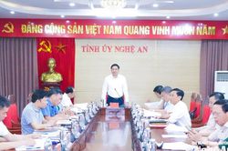 Thường trực Tỉnh ủy Nghệ An giao ban với các cơ quan khối Nội chính tháng 8/2026