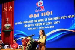 NSND Trịnh Th&uacute;y M&ugrave;i t&aacute;i đắc cử Chủ tịch Hội Nghệ sĩ S&acirc;n khấu Việt Nam kh&oacute;a X