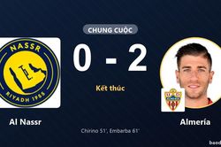 Almería thắng Al Nassr trong trận giao hữu tại Al-Awwal Park