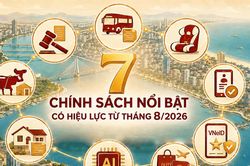 7 chính sách nổi bật có hiệu lực từ tháng 8/2026