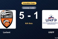 Lorient thắng đậm UNFP, khép lại trận giao hữu với cách biệt lớn