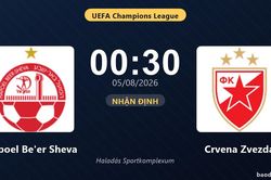Nhận định Hapoel Be'er Sheva vs Crvena Zvezda: đội h&igrave;nh dự kiến