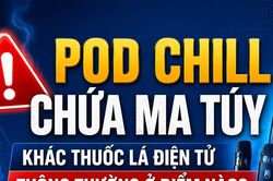 Infographic Pod chill chứa ma túy khác thuốc lá điện tử thông thường ở điểm nào?
