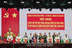 Đảng ủy Bộ đội Bi&ecirc;n ph&ograve;ng phối hợp với 30 tỉnh ủy, th&agrave;nh ủy k&yacute; Quy chế phối hợp