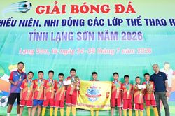 Bế mạc Giải bóng đá thiếu niên, nhi đồng các lớp thể thao hè năm 2026
