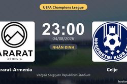 Nhận định Ararat-Armenia vs Celje: đội h&igrave;nh dự kiến