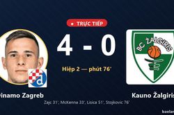 TRỰC TIẾPTrực tiếp Dinamo Zagreb vs Kauno Žalgiris: Dinamo Zagreb nới rộng c&aacute;ch biệt 4-0
