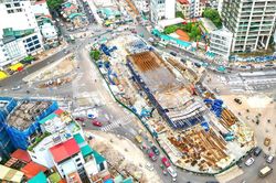 Hà Nội: Khắc phục vướng mắc, đẩy nhanh tiến độ cầu vượt Nguyễn Chí Thanh
