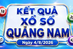 XSQNA 4/8 - Kết quả xổ số Quảng Nam hôm nay 4/8/2026