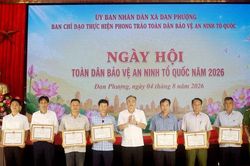 X&atilde; Đan Phượng: X&acirc;y dựng thế trận an ninh nh&acirc;n d&acirc;n vững chắc