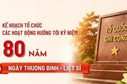 [Infographic] Kế hoạch tổ chức các hoạt động hướng tới Kỷ niệm 80 năm Ngày Thương binh - Liệt sĩ