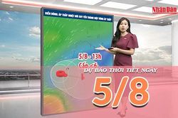 [Video] Dự báo thời tiết ngày 5/8/2026: Bắc Bộ mưa lớn kéo dài, Trung Bộ cục bộ có nơi mưa to