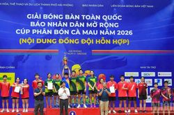 Khép lại thành công Giải bóng bàn toàn quốc Báo Nhân Dân mở rộng năm 2026