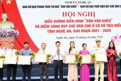 Nghệ An đẩy mạnh phong trào thi đua 'Dân vận khéo'