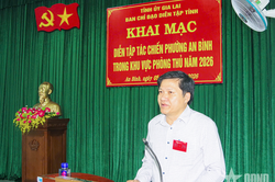 Gia Lai: Khai mạc diễn tập tác chiến phường An Bình trong khu vực phòng thủ