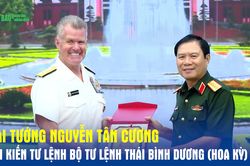 Đại tướng Nguyễn Tân Cương hội kiến Tư lệnh Bộ tư lệnh Thái Bình Dương (Hoa Kỳ)