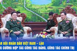Quân đội nhân dân Việt Nam - Lào tăng cường hợp tác công tác Đảng, công tác chính trị