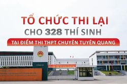 Tổ chức thi lại cho 328 thí sinh điểm thi THPT chuyên Tuyên Quang