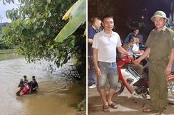Lào Cai kịp thời cứu người đàn ông đi xe máy bị lũ cuốn