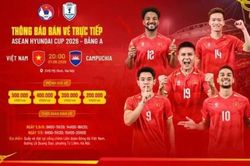 Quy định mua vé và đến sân cổ vũ trận Việt Nam gặp Campuchia