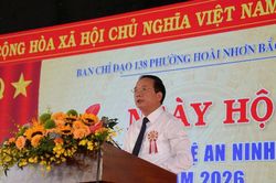 Trưởng Ban Tuyên giáo T.W dự ngày hội Toàn dân bảo vệ an ninh Tổ quốc tại phường Hoài Nhơn Bắc