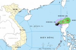 Bão số 3 trên vùng biển phía Đông Nam của khu vực Bắc Biển Đông, gió cấp 8, giật cấp 10