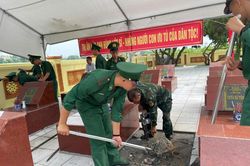 Trung tâm Huấn luyện Bộ đội Biên phòng tham gia phục vụ công tác lấy mẫu và xác định danh tính hài cốt liệt sĩ