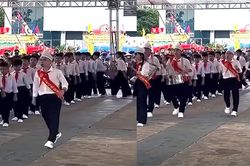 Học sinh vừa diễu hành vừa nhún nhảy, uốn éo: Đó không phải là nghi thức Đội